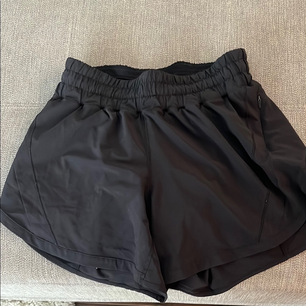 Lululemon Athletica Black Athletic Shorts Relaxed Fit